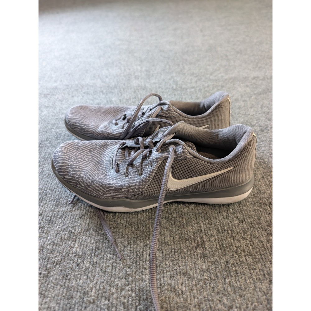 Nike Flex Supreme TR 6 Womens Size 7.5 Grey Metallic Silver Training Shoes 90901